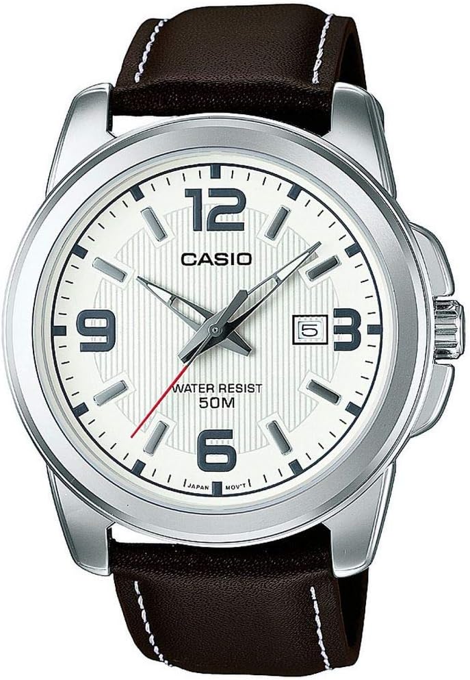 Casio Analoog kwartshorloge voor heren, met roestvrij