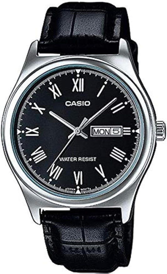 Casio Elegant horloge MTP-V006L-1B, Zwart, Klassiek