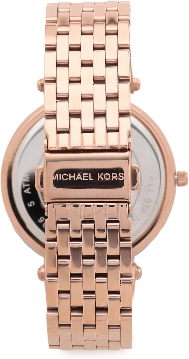 Michael Kors Analoog kwartshorloge voor dames, roestvrij