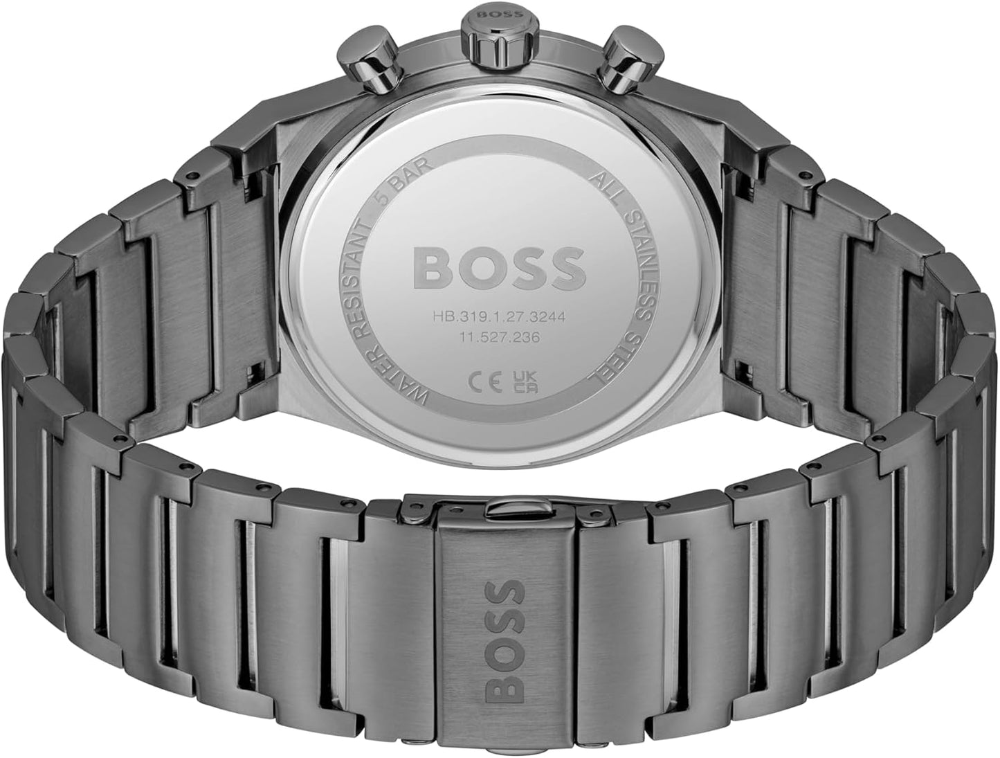 BOSS Chronograaf Quartz Horloge voor Heren CANDOR CHRONO Collectie - Verkrijgbaar met roestvrijstalen band of leren band