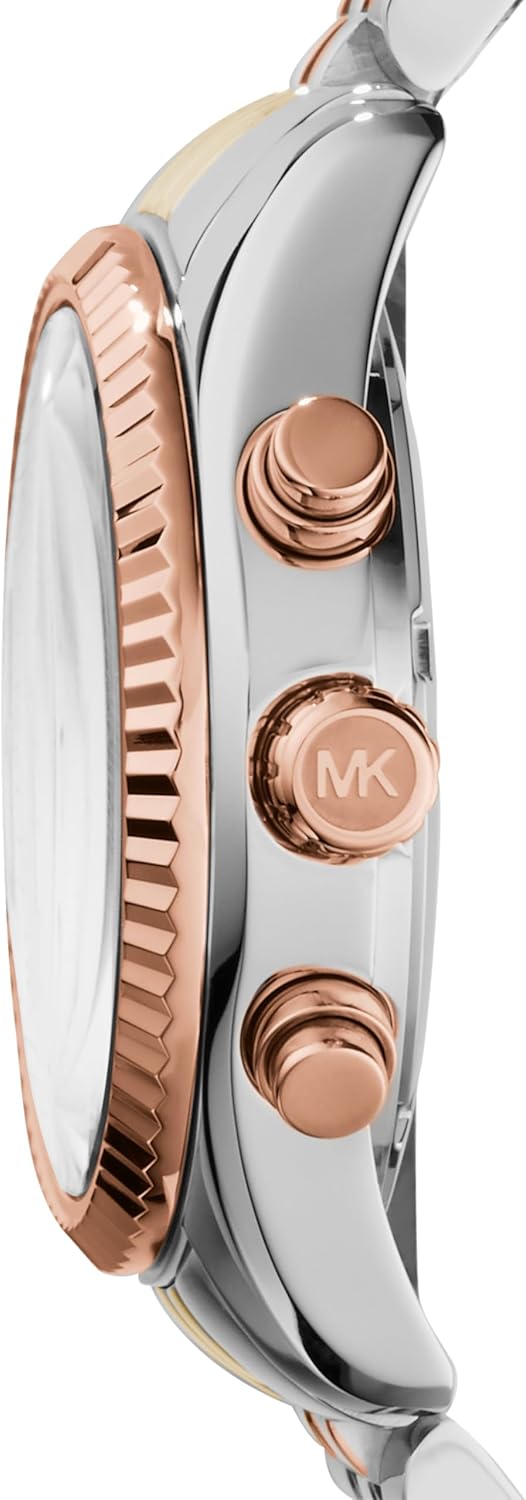Michael Kors Lexington Horloge voor dames, uurwerk met roestvrij stalen of lederen band