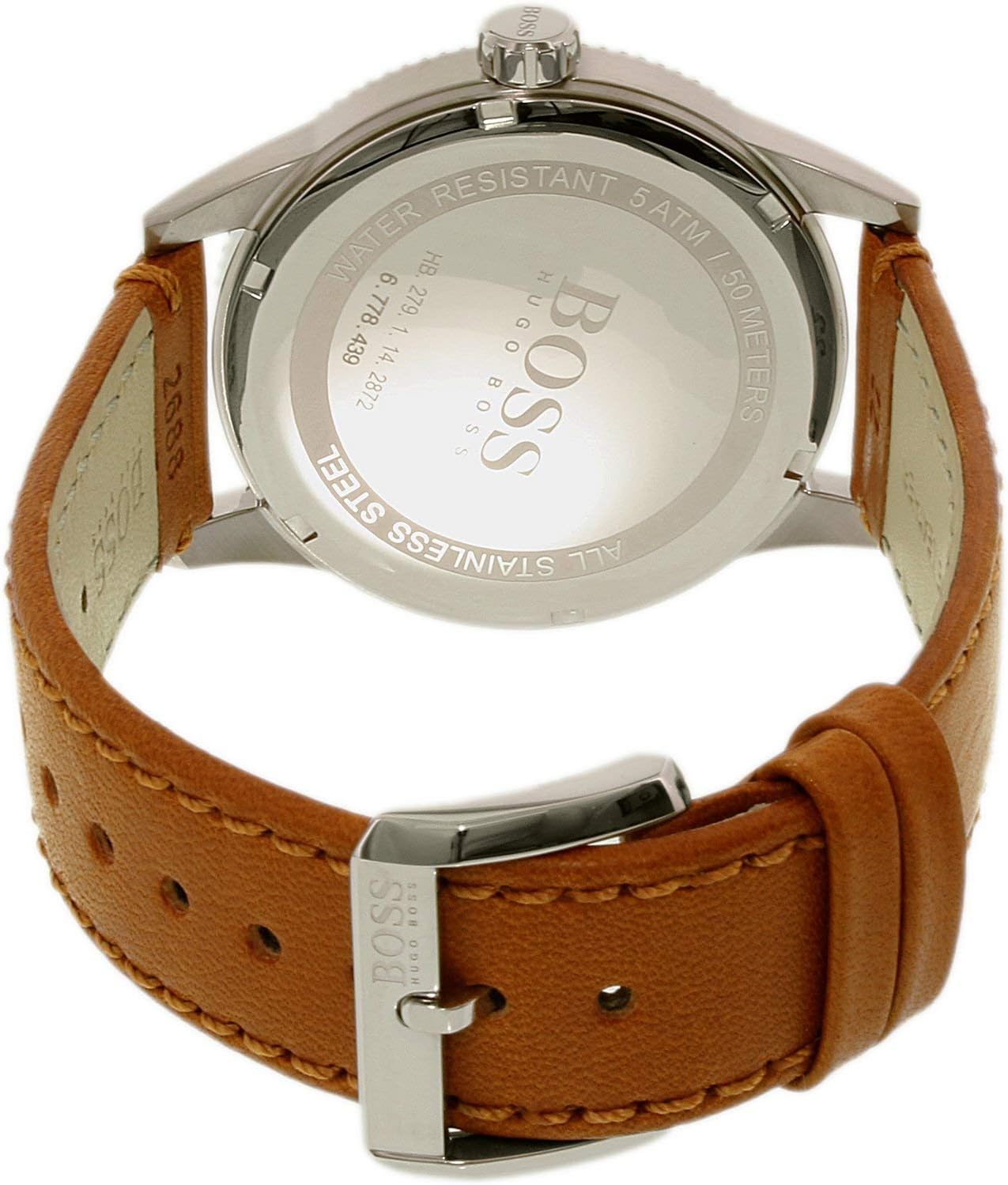 BOSS 1513707 Kwartshorloge voor heren, met roestvrijstalen armband