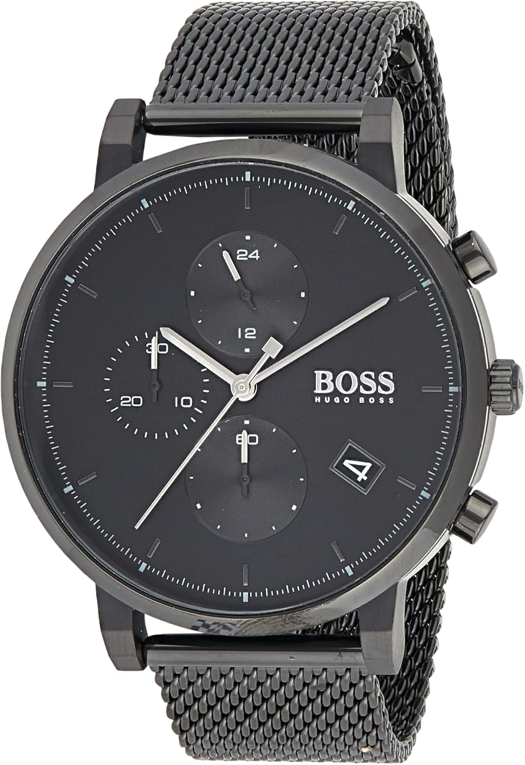 BOSS 1513813 analoog kwartshorloge voor heren met roestvrijstalen armband