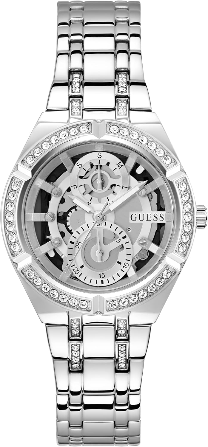 Guess Dameshorloge van 36 mm - iriserende armband iriserende wijzerplaat iriserende kast
