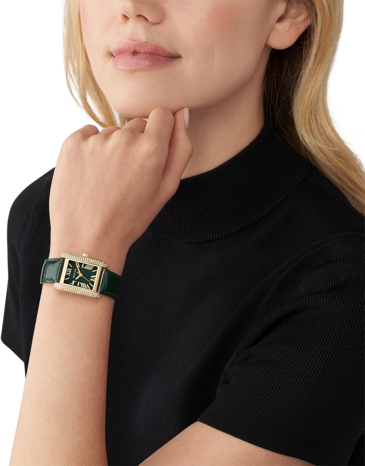 Michael Kors Emery dameshorloge, kwartsuurwerk met horlogeband van roestvrij staal of leder