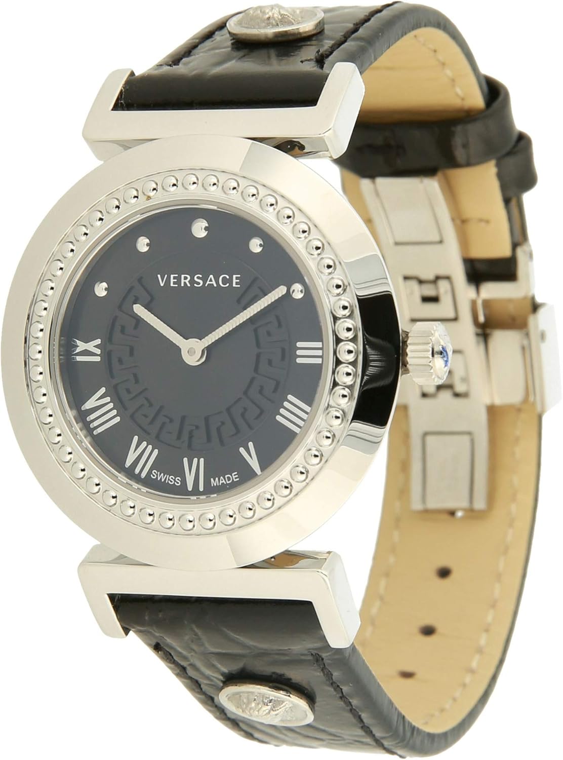 Versace Dameshorloge XS Vanity analoog kwarts leer P5Q99D009S009