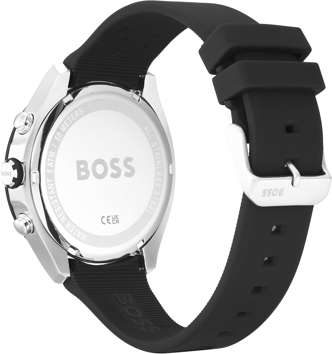 BOSS 1513707 Kwartshorloge voor heren, met roestvrijstalen armband