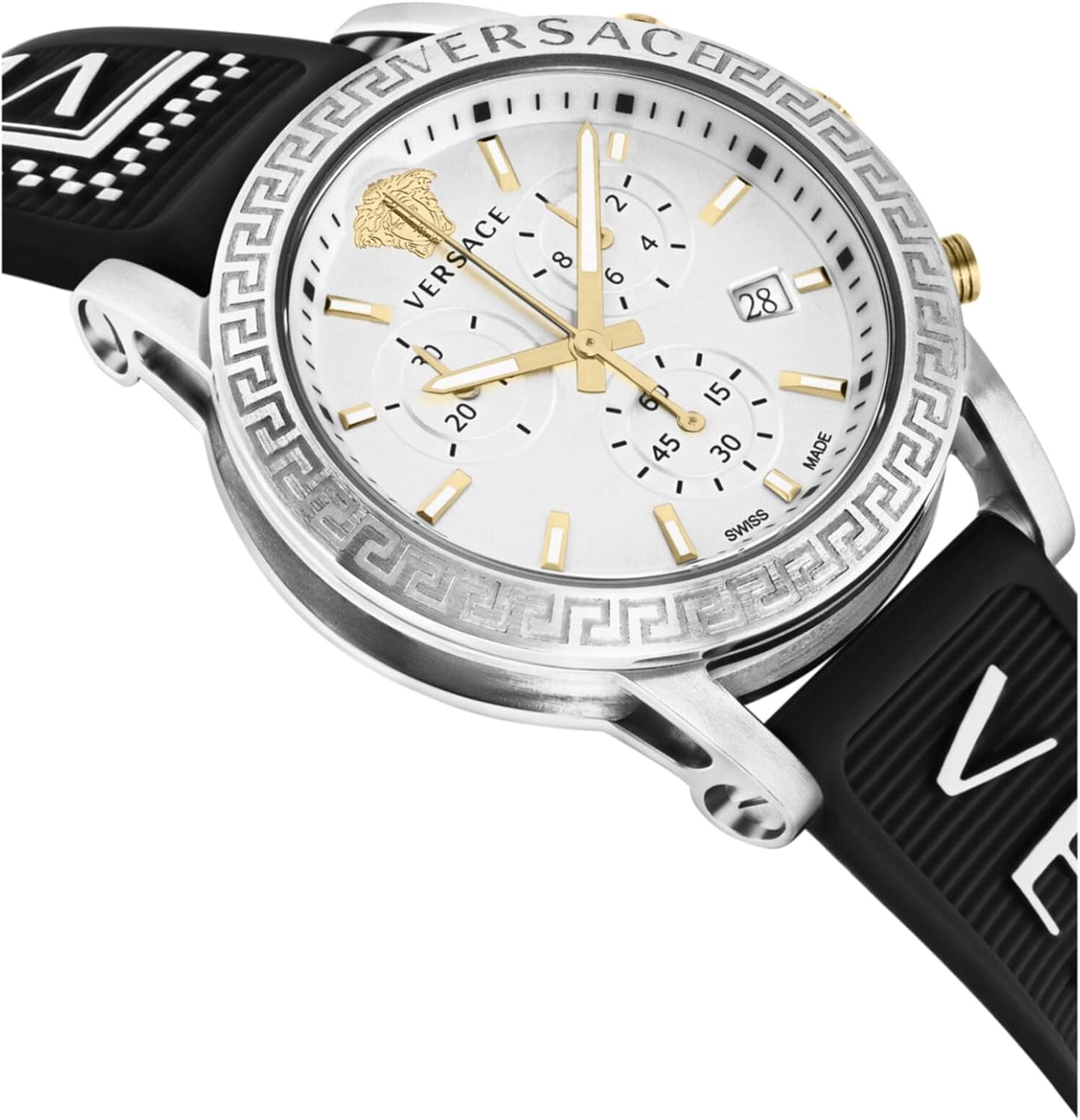 Versace Dames analoog digitaal automatisch horloge met armband S0373531, Meerkleurig, Riemen.