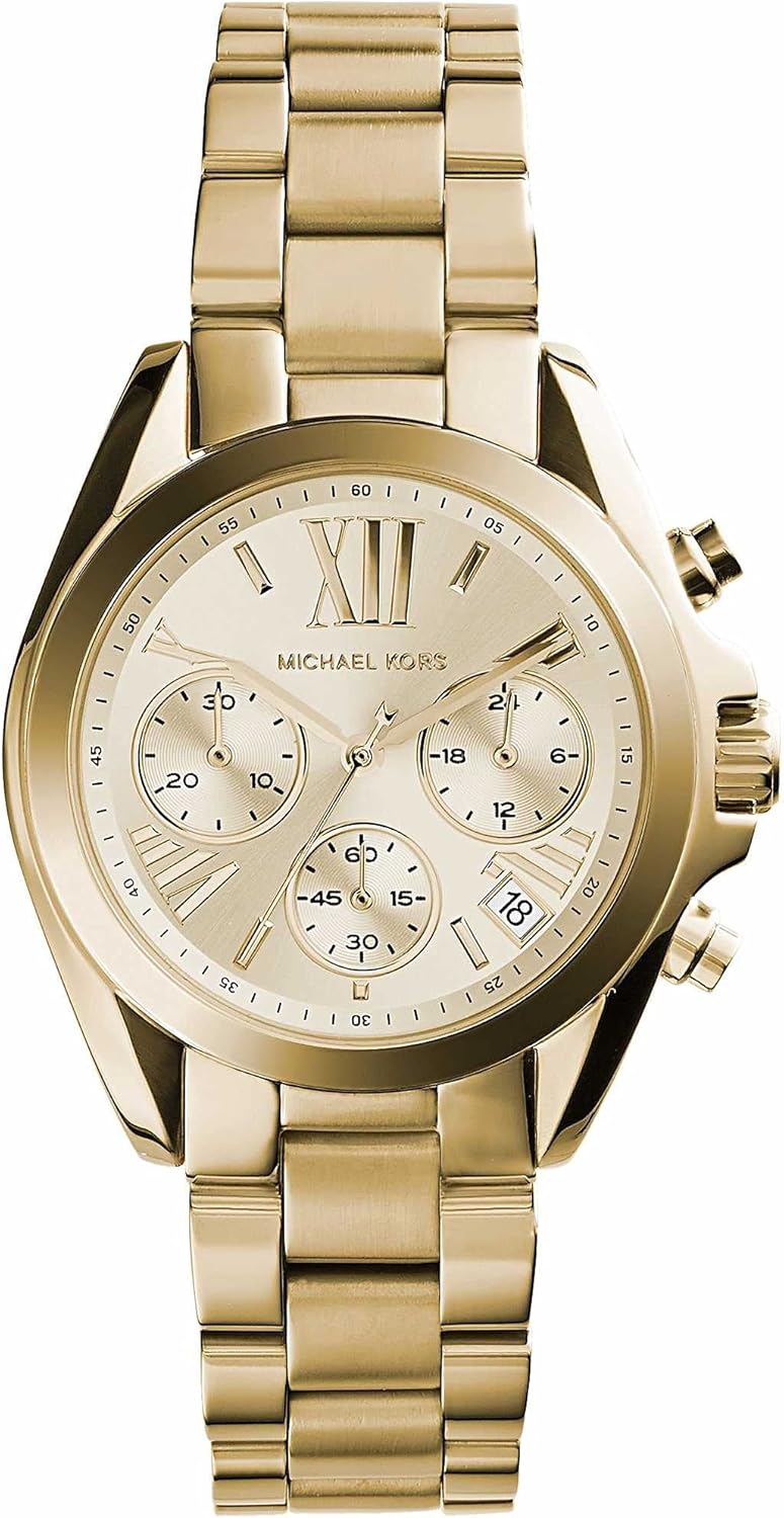 Michael Kors Brecken Horloge voor heren, uurwerk met chronograaf en roestvrij stalen of lederen band