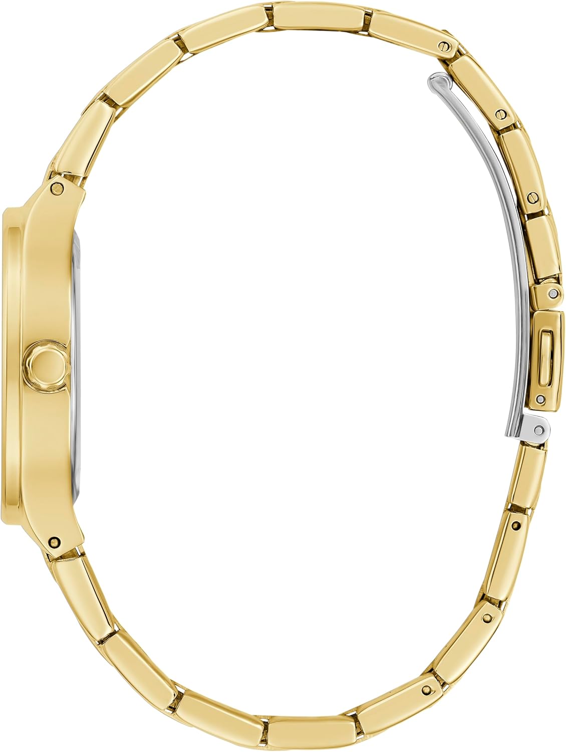 Guess Dames 32mm Horloge - Gouden Tone Armband Champagne Dial Gold Tone Case