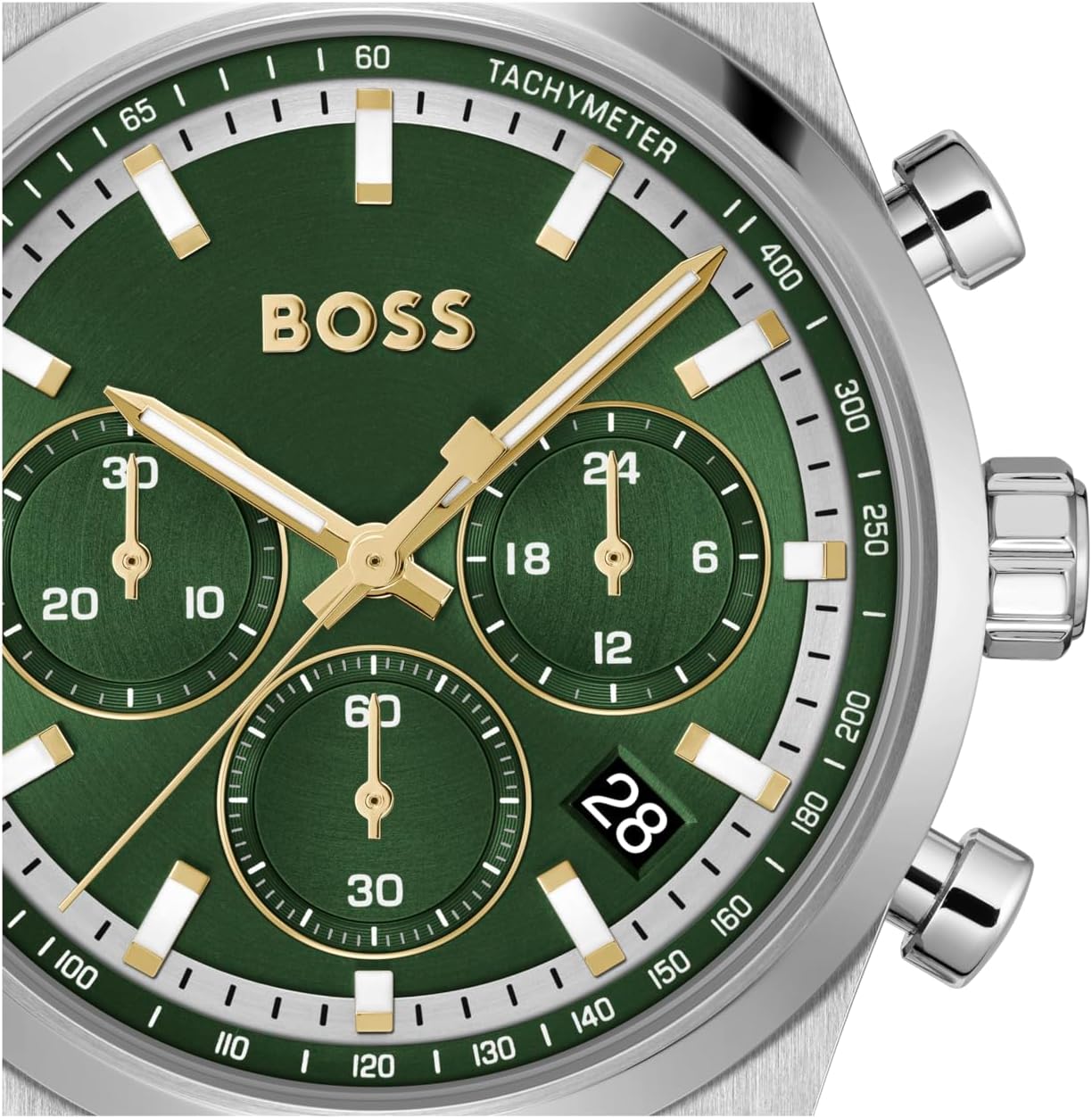 BOSS Chronograaf Quartz Horloge voor Heren CANDOR CHRONO Collectie - Verkrijgbaar met roestvrijstalen band of leren band