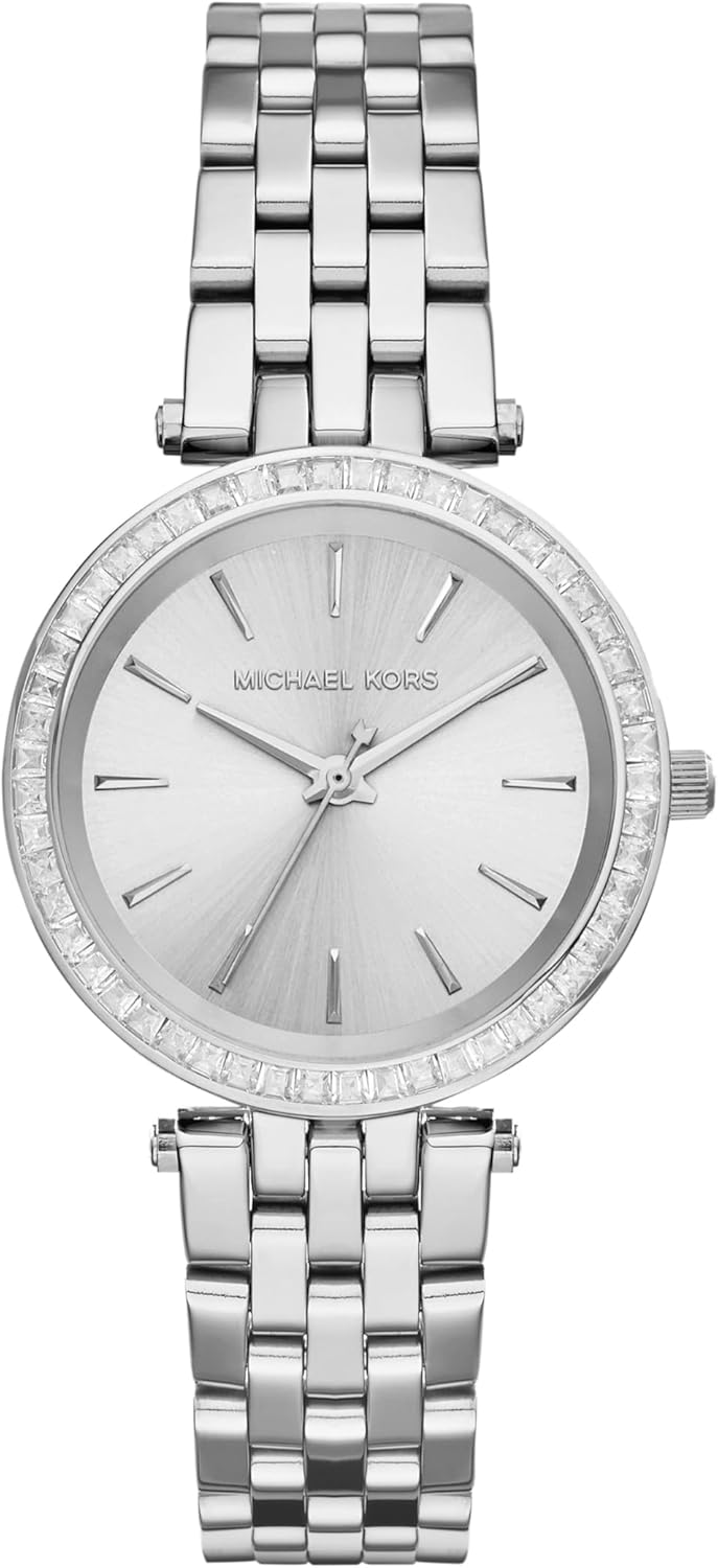 Michael Kors Darci horloge voor dames, uurwerk met roestvrij stalen of lederen band