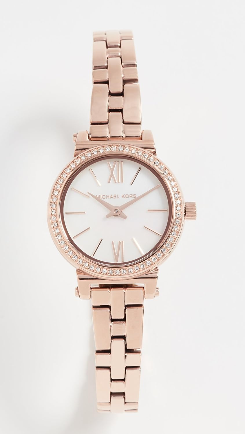 Michael Kors Sofie Horloge voor dames, kwartsuurwerk met horlogeband van roestvrij staal of leder