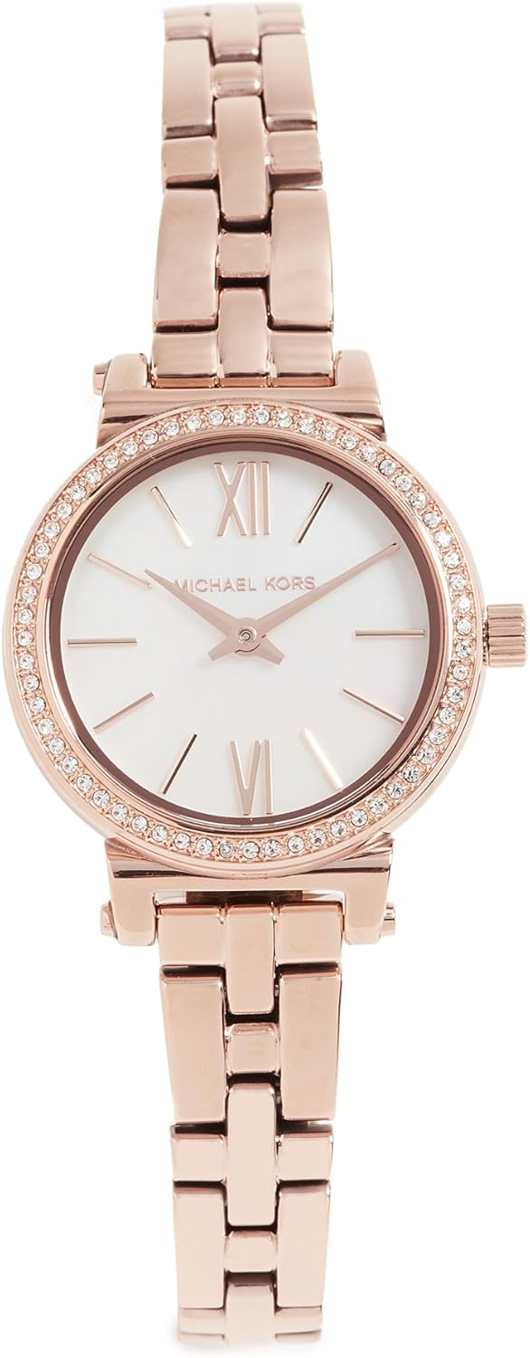 Michael Kors Sofie Horloge voor dames, kwartsuurwerk met horlogeband van roestvrij staal of leder