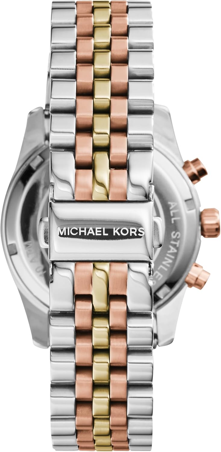 Michael Kors Lexington Horloge voor dames, uurwerk met roestvrij stalen of lederen band