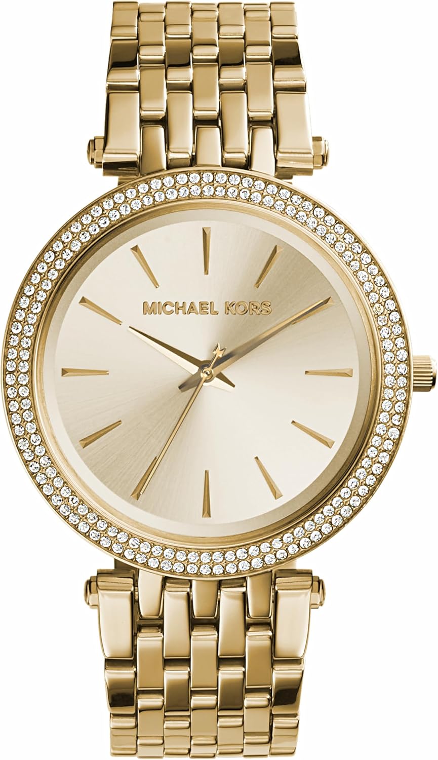 Michael Kors Darci horloge voor dames, uurwerk met roestvrij stalen of lederen band