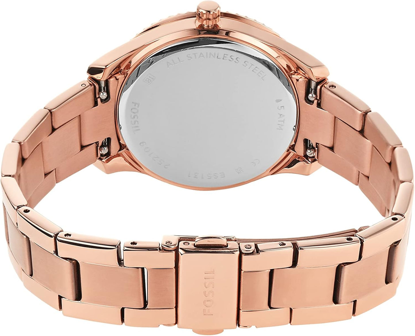 Fossil Stella Horloge voor dames, kwartsuurwerk met roestvrij stalen of leren band