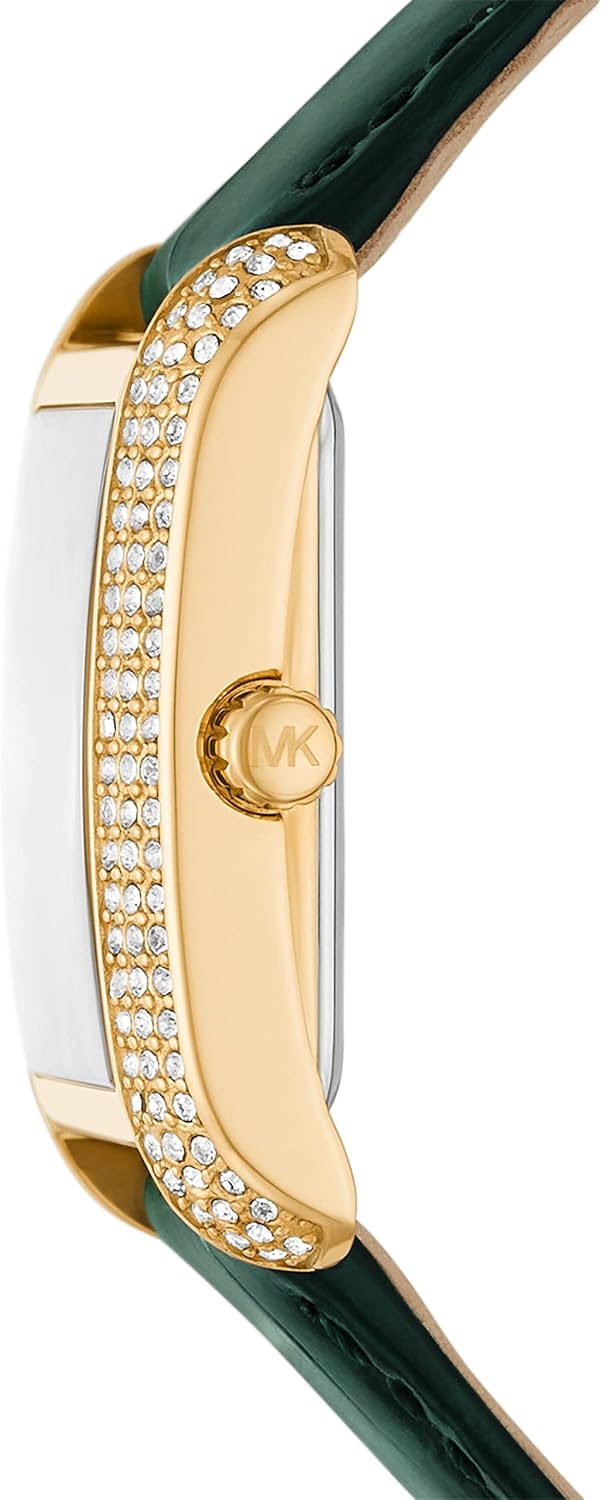Michael Kors Emery dameshorloge, kwartsuurwerk met horlogeband van roestvrij staal of leder