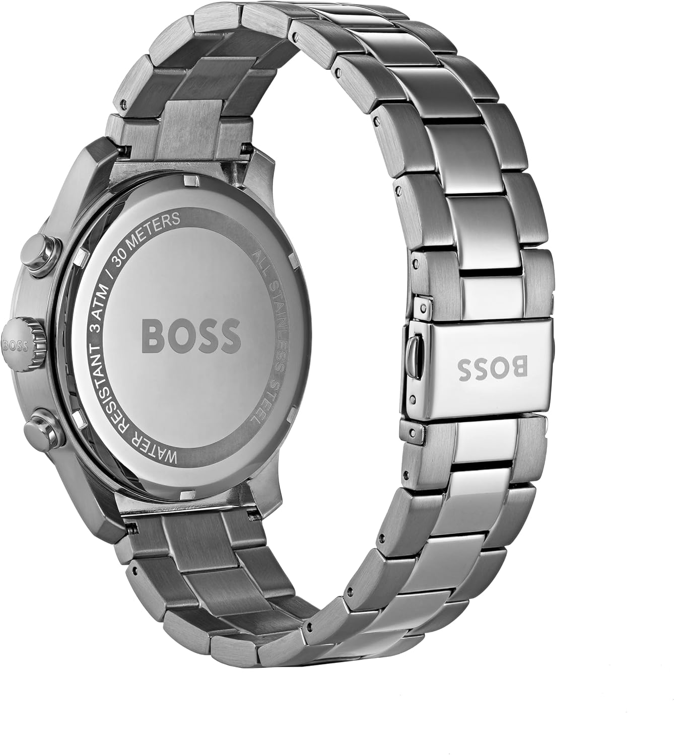 BOSS 1513707 Kwartshorloge voor heren, met roestvrijstalen armband