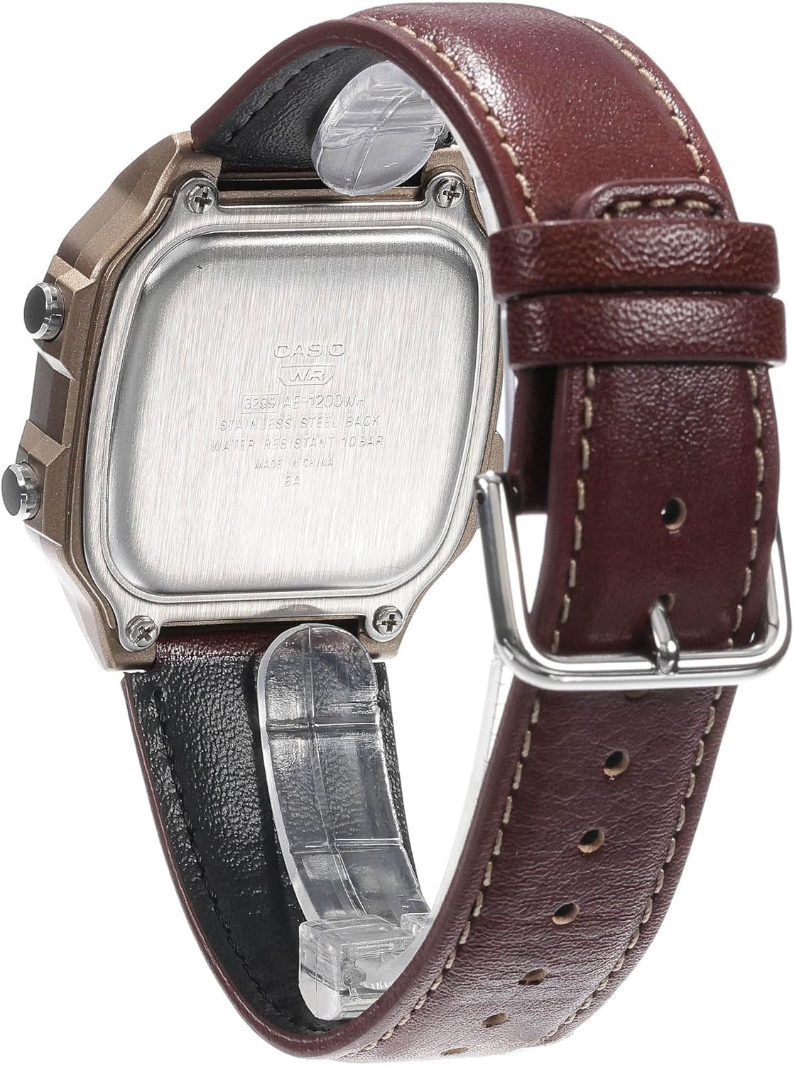 Casio Gemengd analoog kwartshorloge met armband van AE-1200WHL-5AVEF, riem