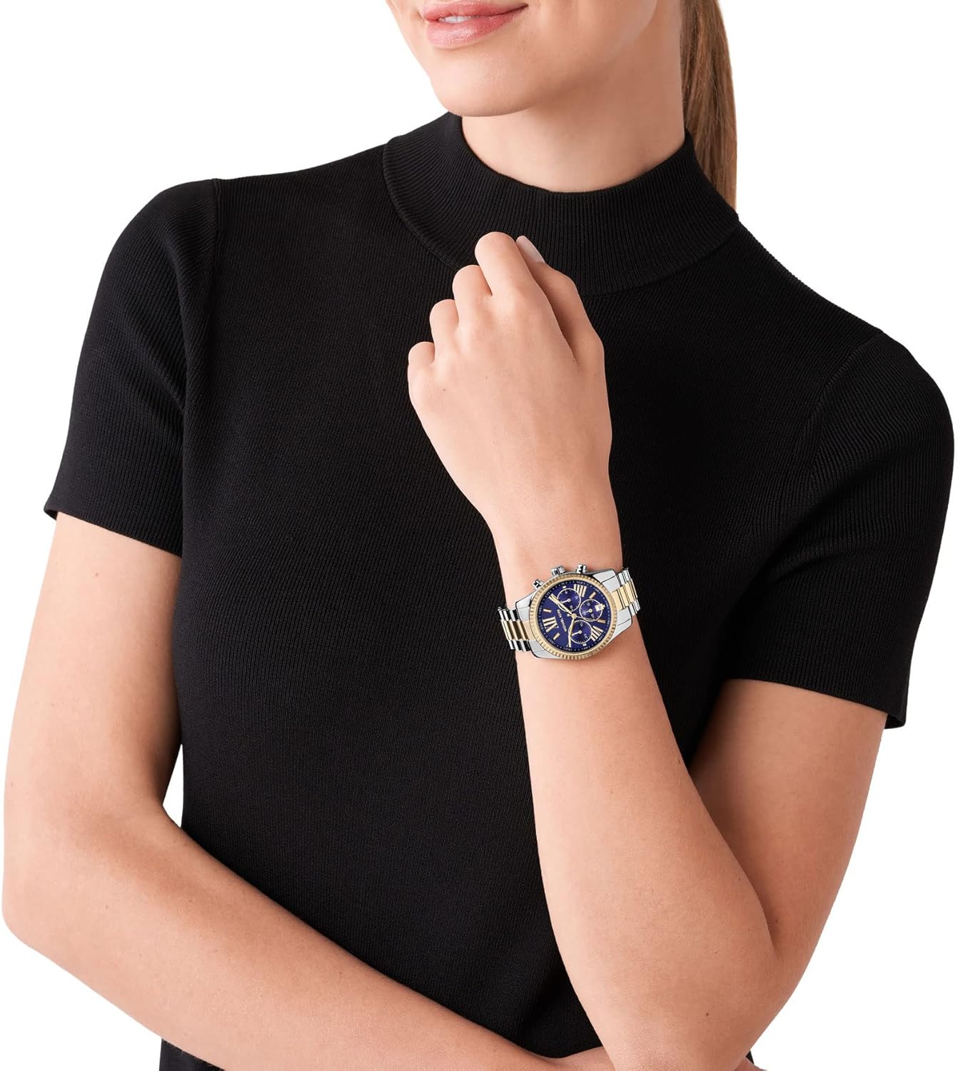 Michael Kors Lexington Horloge voor dames, uurwerk met roestvrij stalen of lederen band