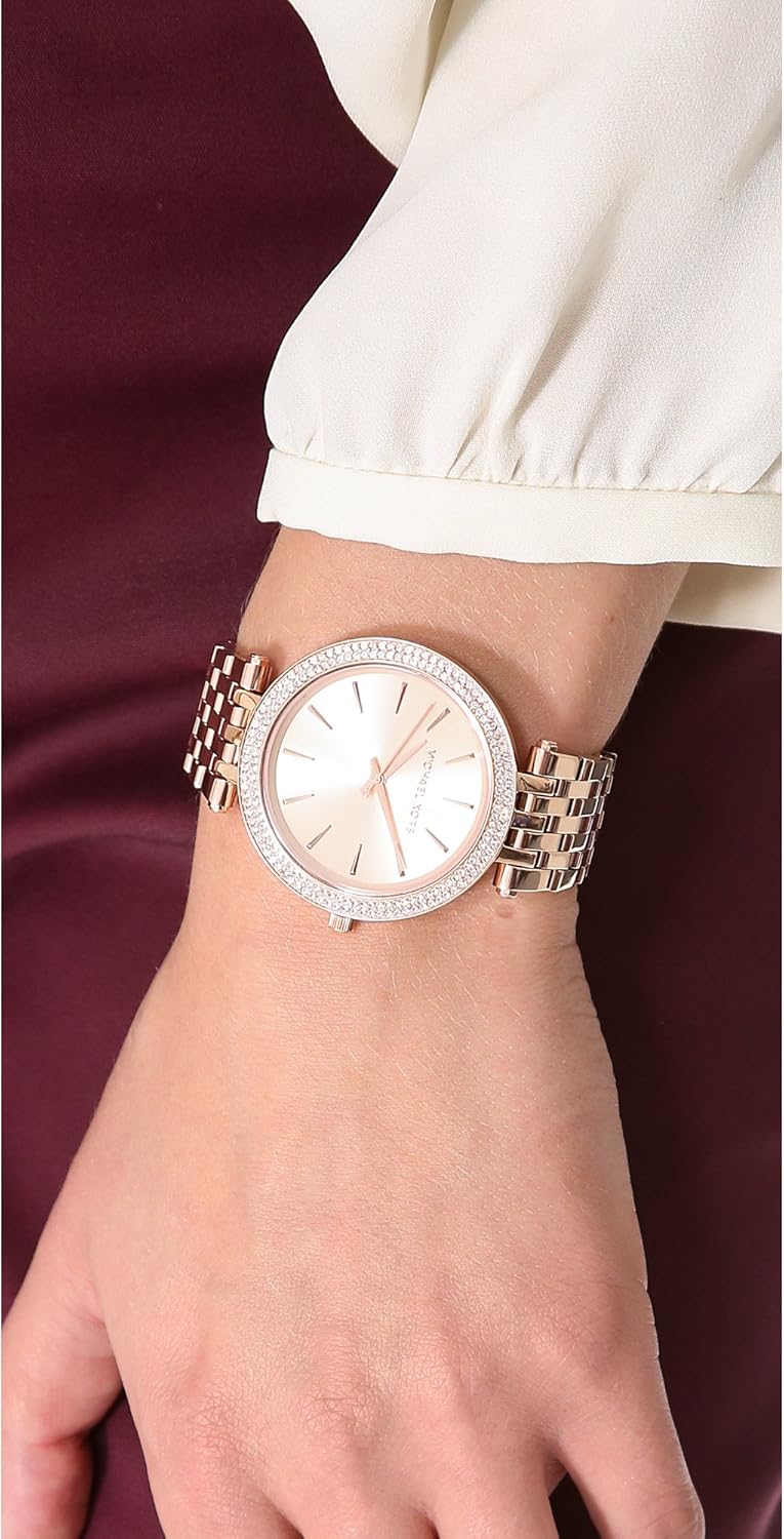 Michael Kors Analoog kwartshorloge voor dames, roestvrij