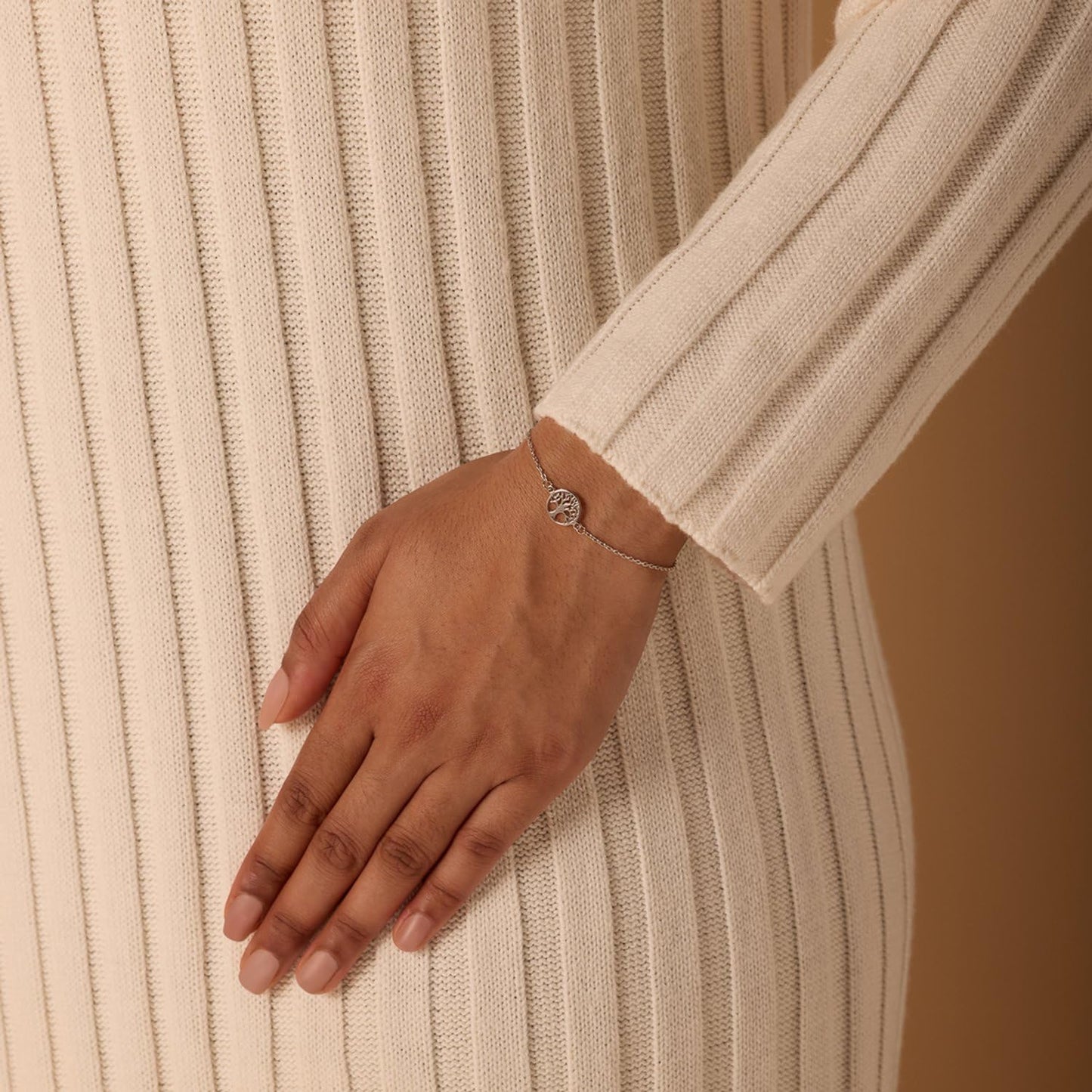 Dames Armband levensboom - Echt Zilver - Armband - Moederdag Cadeau - 19 cm - Zilverkleurig
