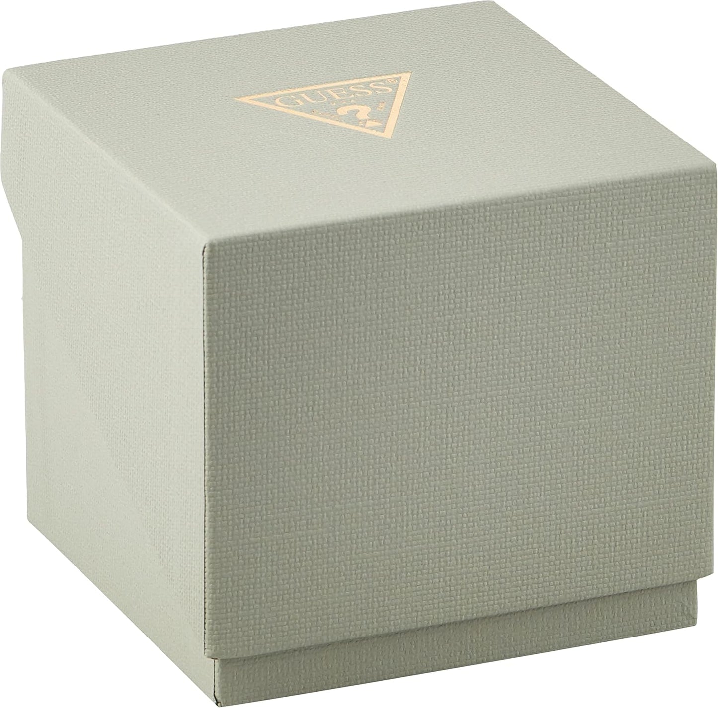 GUESS Blauw + Rose Goud-Tone Crystal Siliconen Horloge