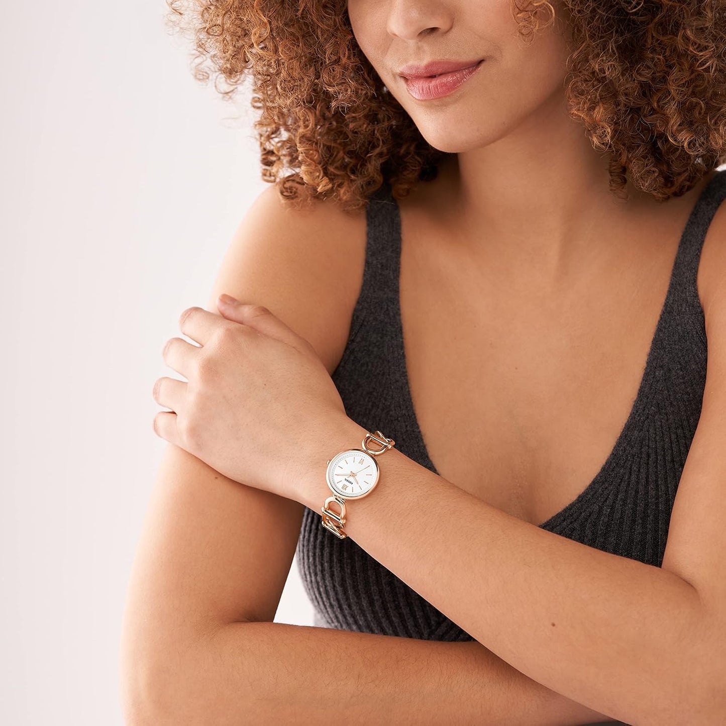 Fossil Carlie Watch for Women, Quartz movement with Stainless steel or Leather Strap