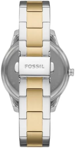 Fossil Stella horloge voor dames, chronograaf uurwerk met roestvrij stalen of leren band