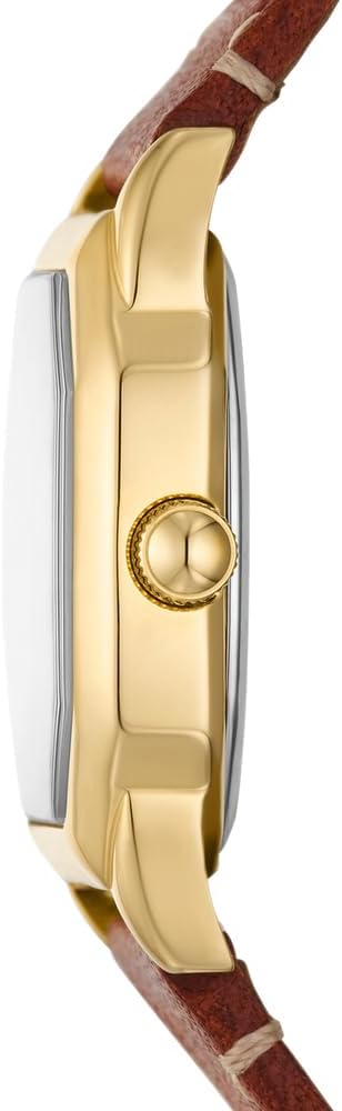 Fossil Harlow Horloge voor Dames, Quartz uurwerk met Roestvrijstalen of Leren Band,