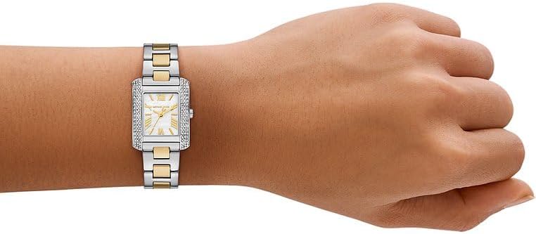 Michael Kors Emery dameshorloge, kwartsuurwerk met horlogeband van roestvrij staal of leder