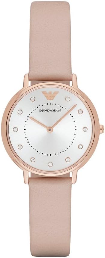 Emporio Armani Dameshorloge tweewijzers-polshorloge van roestvrij staal, 32 mm behuizingsgrootte