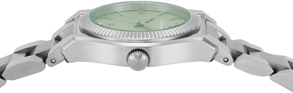 Emporio Armani Horloge Voor Dames, Driehandig Quartz uurwerk en 32mm kastmaat met roestvrij stalen, lederen of siliconen band