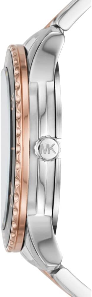Michael Kors Runway Horloge voor dames, kwartsuurwerk met horlogeband van roestvrij staal, keramiek of leer