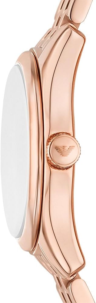 Emporio Armani Horloge Voor Dames, Driehandig Quartz uurwerk en 32mm kastmaat met roestvrij stalen, lederen of siliconen band