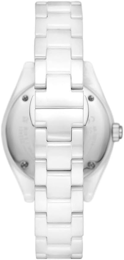 Emporio Armani Horloge Voor Dames, Quartz uurwerk en 36mm kastmaat met roestvrij stalen, lederen of siliconen band