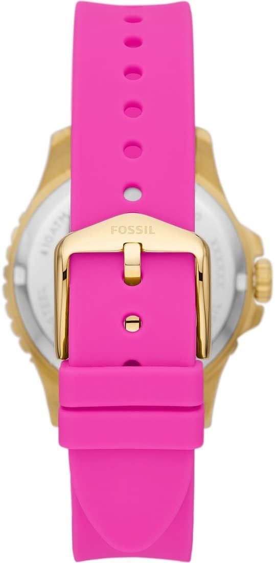 Fossil FB-01 Horloge voor dames, kwarts uurwerk met roestvrij staal of leren band