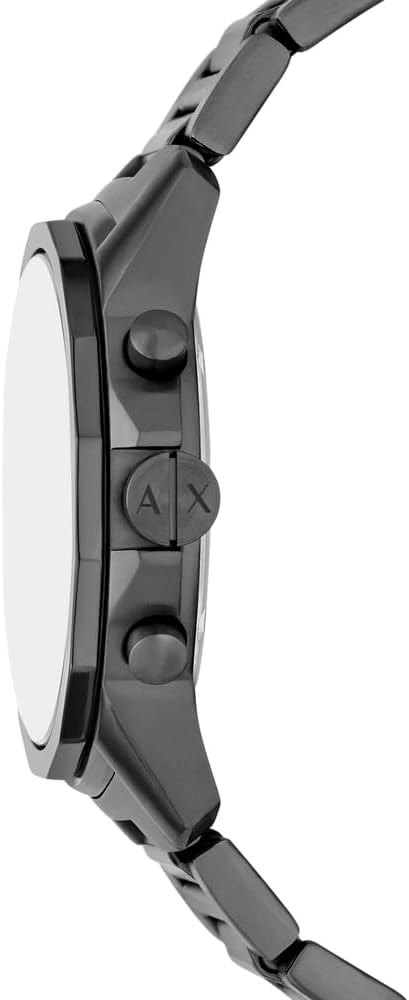 Armani Exchange Heren Analoog Quartz Horloge met Roestvrij Stalen Band AX1765, Grijs