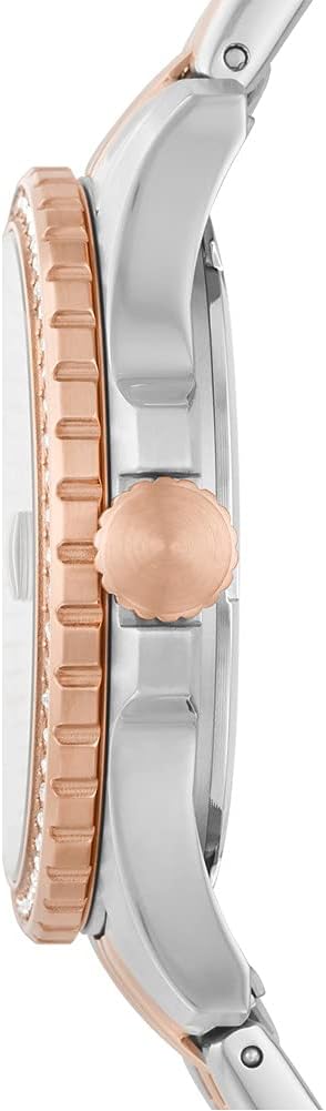 Fossil Womens analoog kwartshorloge met roestvrij stalen armband ES4996, Meerkleurig, ES4996