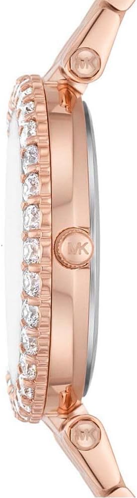 Michael Kors Darci horloge voor dames, uurwerk met roestvrij stalen of lederen band