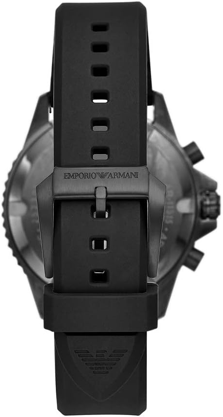 Emporio Armani Horloge voor heren, chronograaf uurwerk, ten minste 50% gerecycled roestvrij stalen horloge, kastmaat 43mm