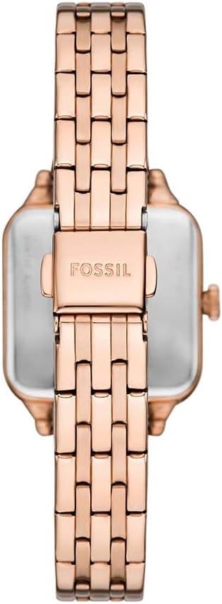 Fossil Colleen Drie-Hand Roestvrij Staal Horloge voor Vrouwen, Wit/Rose Goud, Wit/Rose Goud, Modern