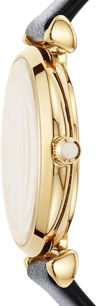 Emporio Armani dames met twee handblauwe lederen horloge