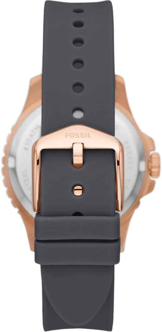 Fossil FB-01 Horloge voor dames, kwarts uurwerk met roestvrij staal of leren band