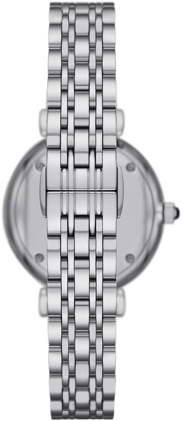 Emporio Armani Vrouwen Analoge Quartz Horloge Met Roestvrij Stalen Band AR11627, Zilver