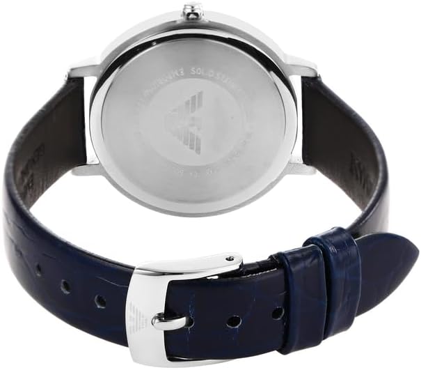 Emporio Armani dames met twee handblauwe lederen horloge