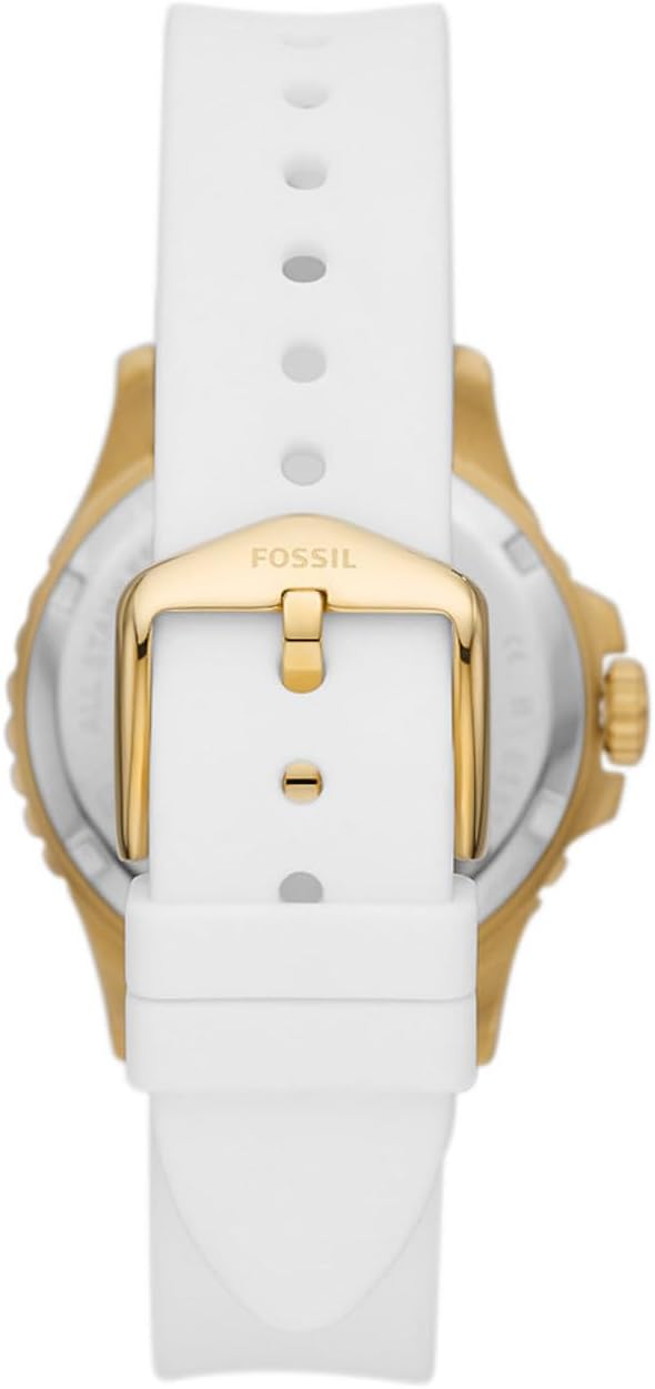 Fossil FB-01 Horloge voor dames, kwarts uurwerk met roestvrij staal of leren band