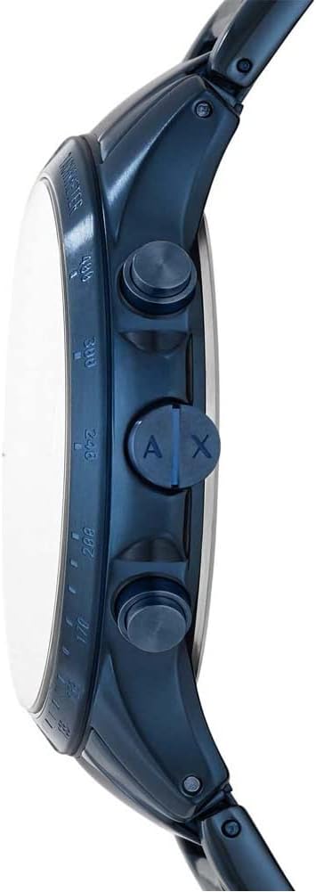Armani Exchange Herenhorloge roestvrij staal blauw chronograaf AX2430, Blauw, Dress/Sport