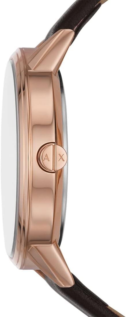 Armani Exchange Horloge voor heren Quartz/Multi uurwerk 42mm kastmaat met een Lederen band AX2756